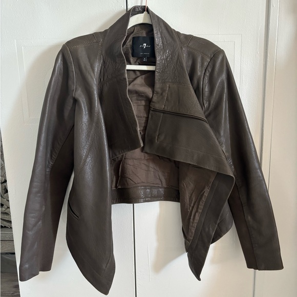 Small 7 For All Mankind leather jacket - Picture 3 of 4